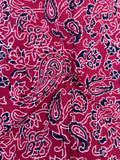Handblock Printed Azofree dye cotton - Madder Red (2.5m)