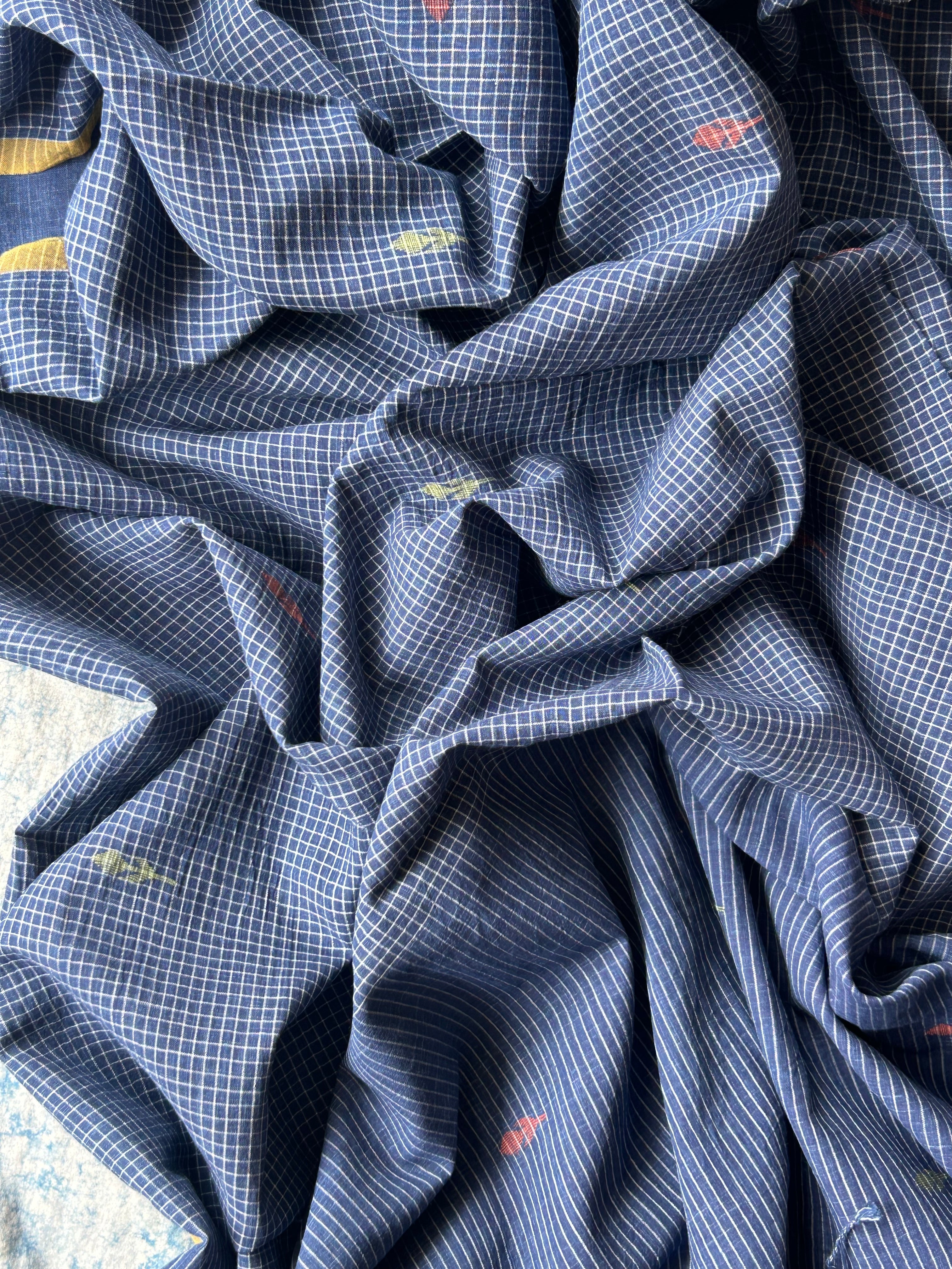 Vrishti - Handwoven Bengal Jamdani Kurta Dupatta set