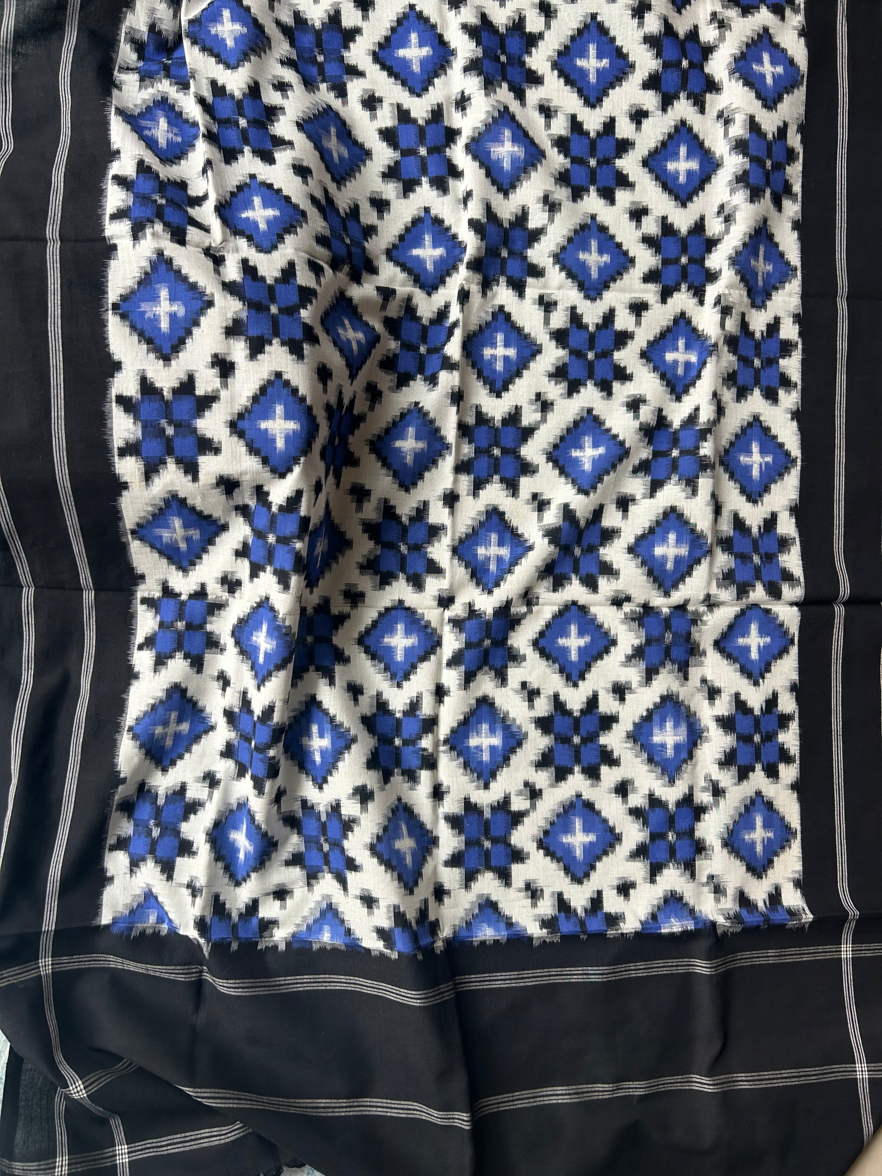 Handwoven Ikat Kurta Telia Dupatta Set