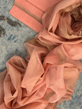 Handwoven Maheshwari Kurta Dupatta Set -Soft Peach