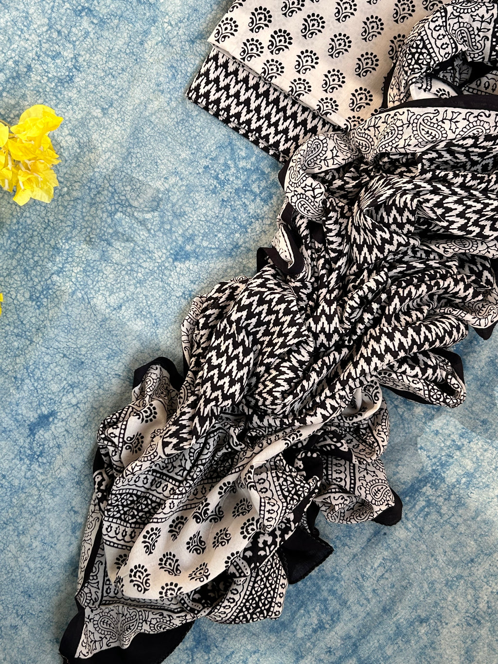 Natural Dyed Bagh Block Print Cotton Suit