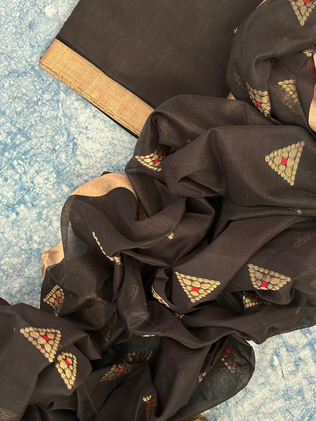 Handwoven Chanderi Kurta Dupatta Set