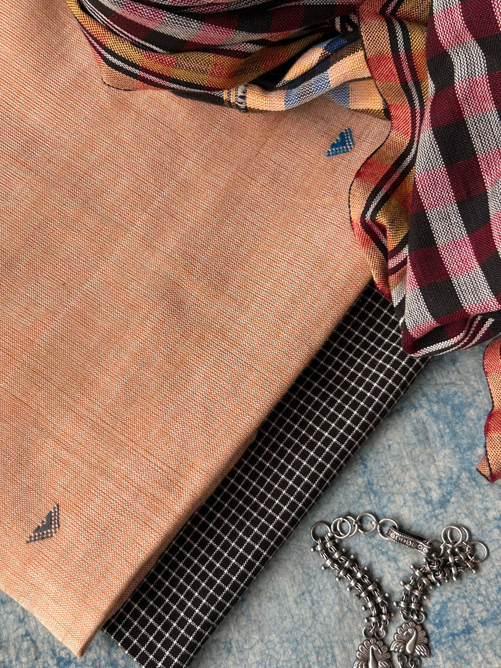 Mrittika - Handwoven Bhujodi and Telangana Cotton Set