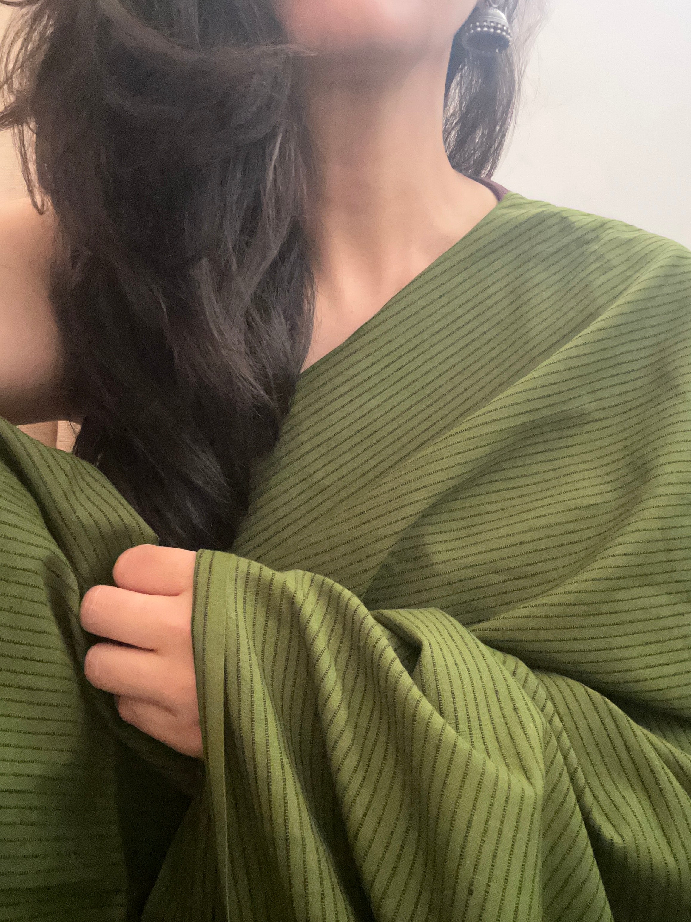 Handwoven 2.5m Fabric - Green