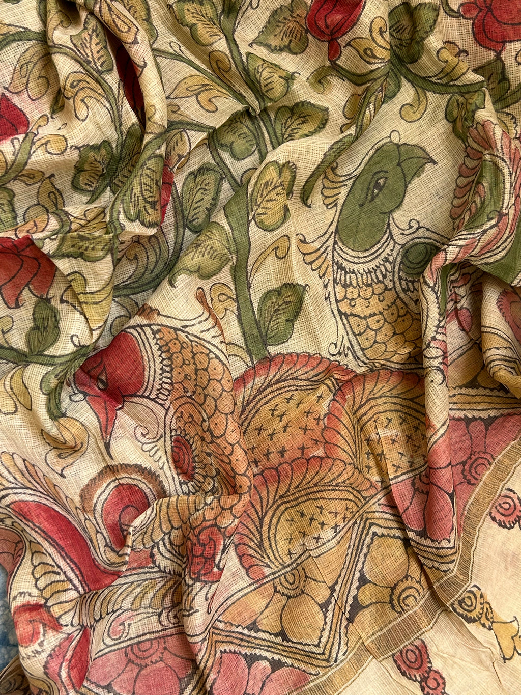 Handwoven Handpainted Kalamkari Set