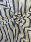 Handspun Handwoven Kotpad Fabric - Ivory & Blue (1m)