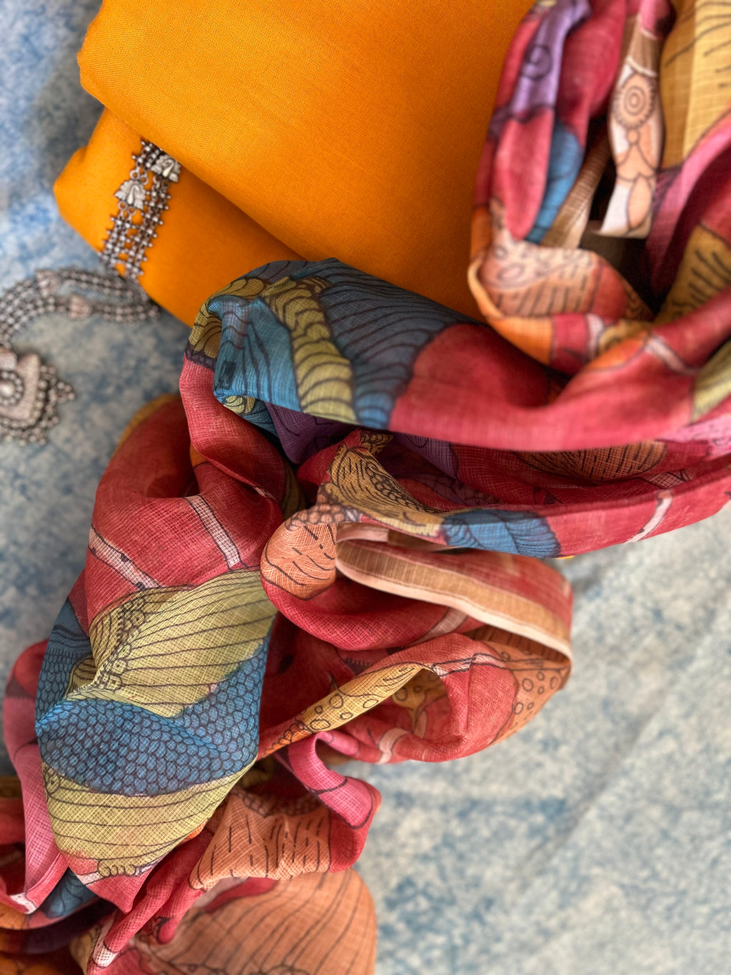 Handwoven Handcrafted Kalamkari Set