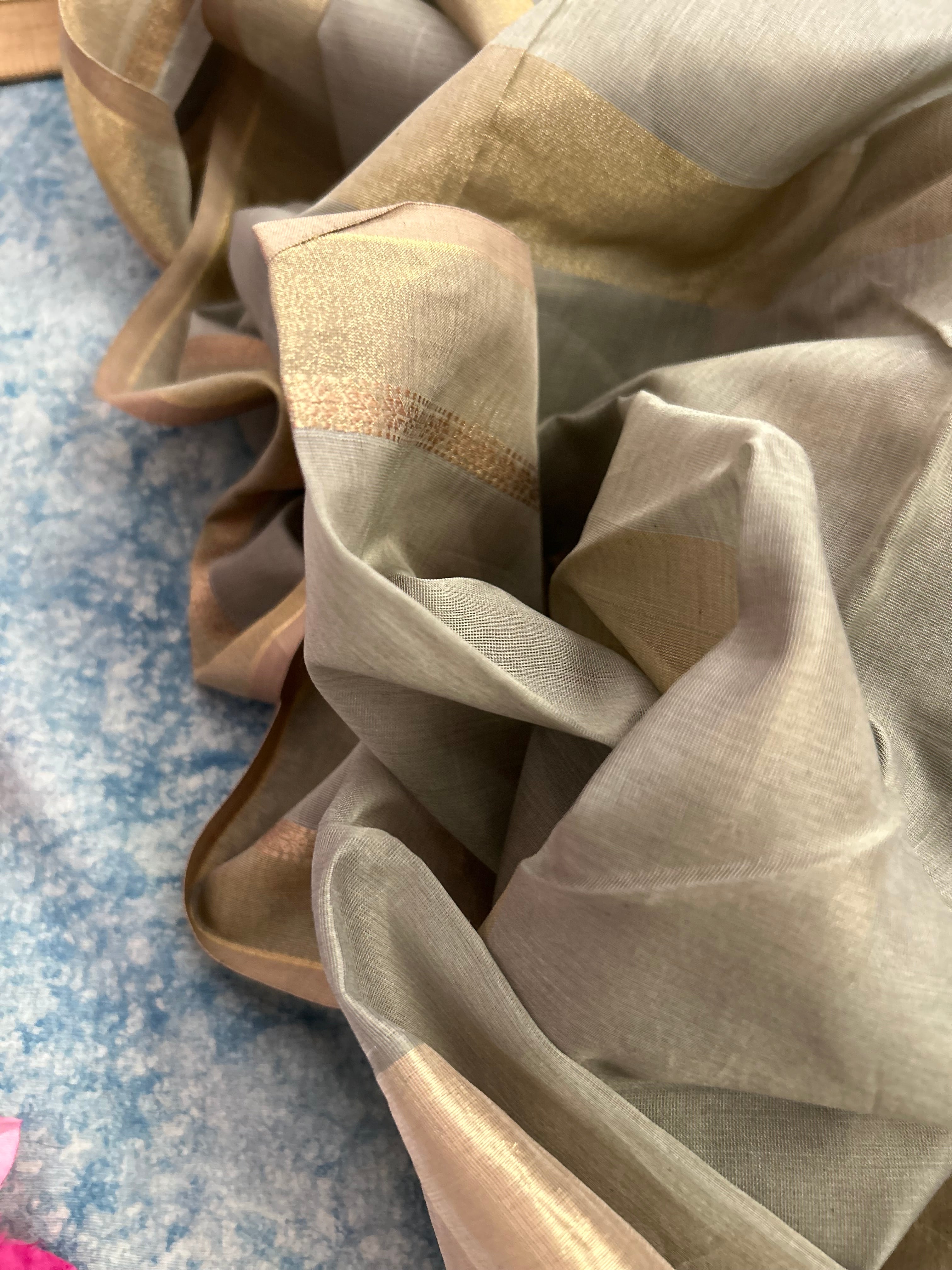 Handwoven Maheshwari Kurta dupatta set