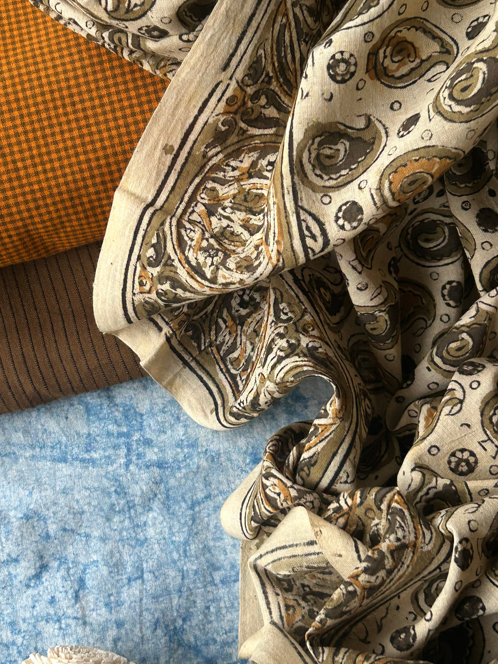 Sahaj - Handwoven and Handblock printed Kalamkari Set