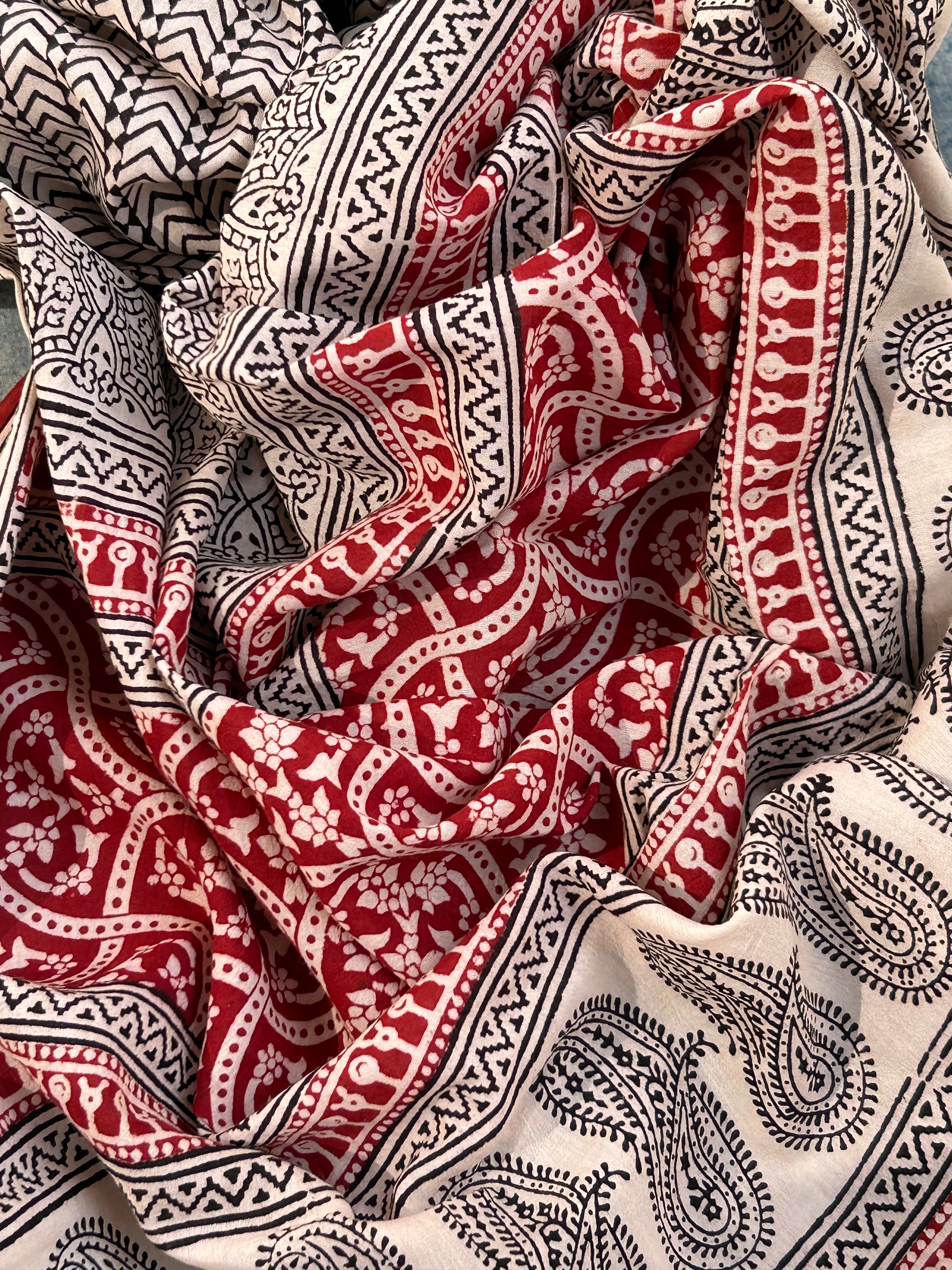 Natural Dyed Bagh Block Print Cotton Suit