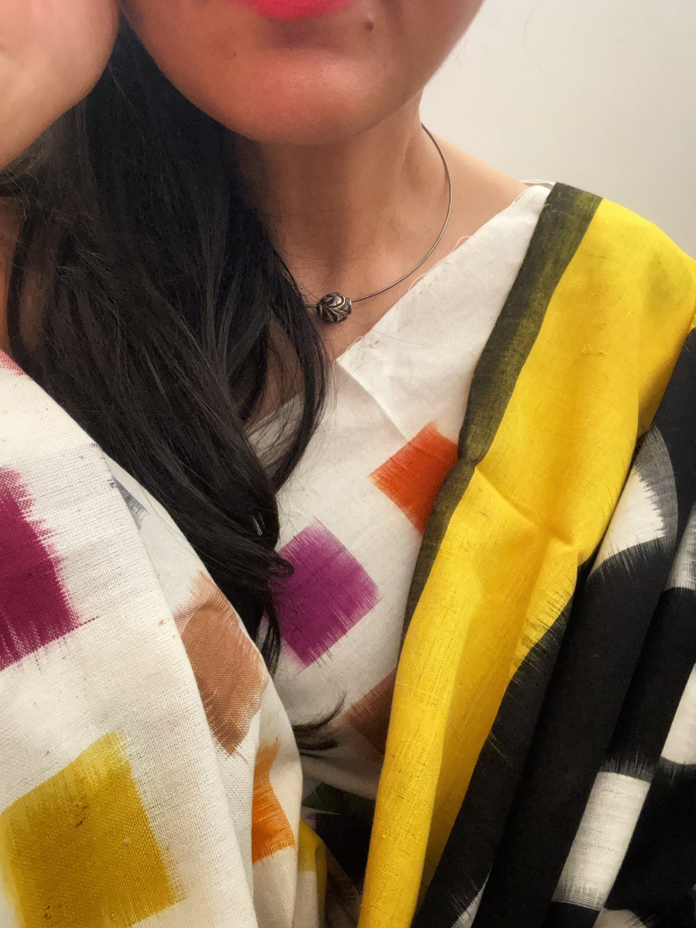 Handwoven Double Ikat Kurta Dupatta Set