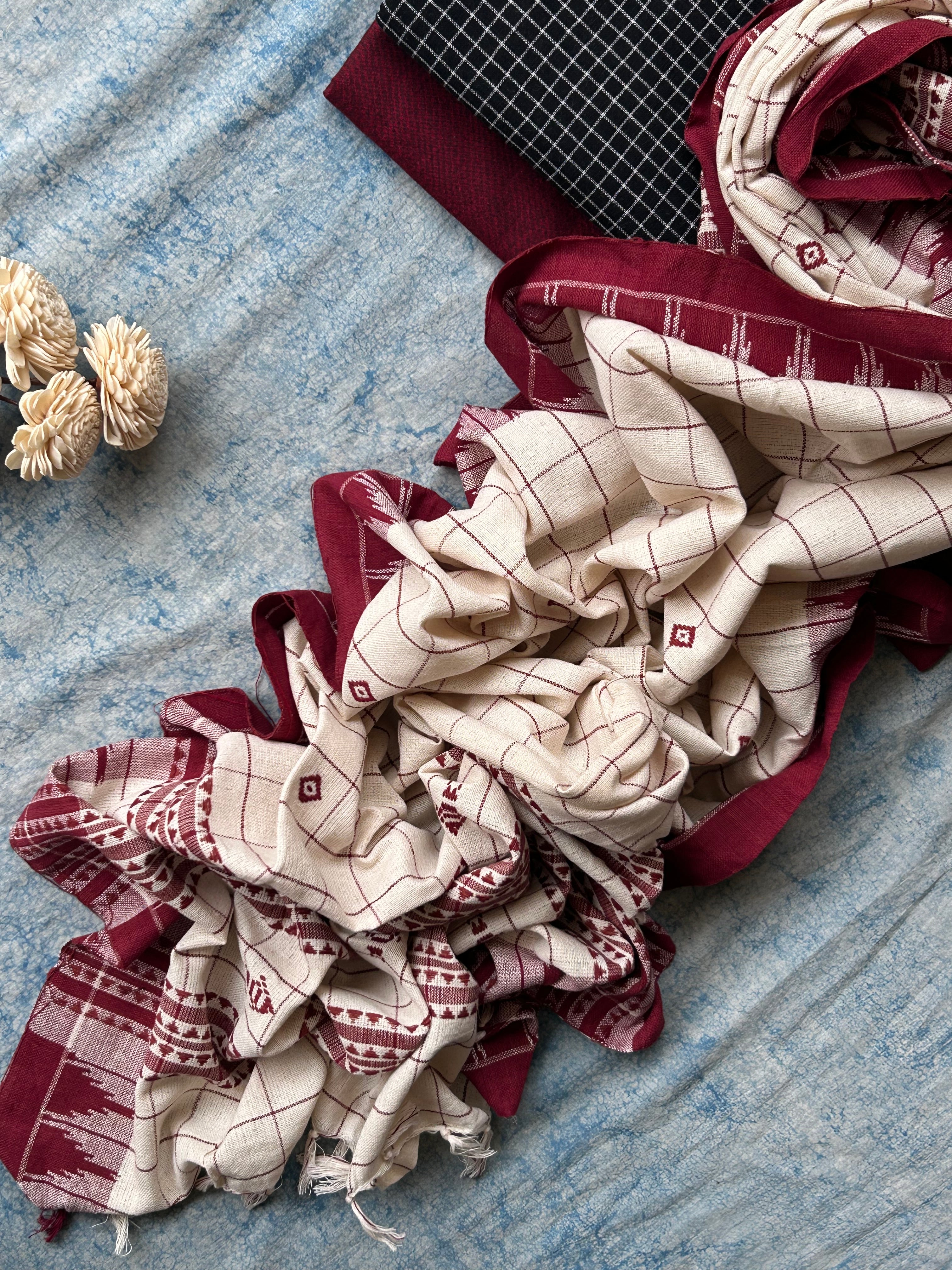 Trishna - Handspun Handwoven Kotpad Suit Set