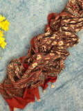 Natural Dyes Hand Block Ajrakh Dupatta