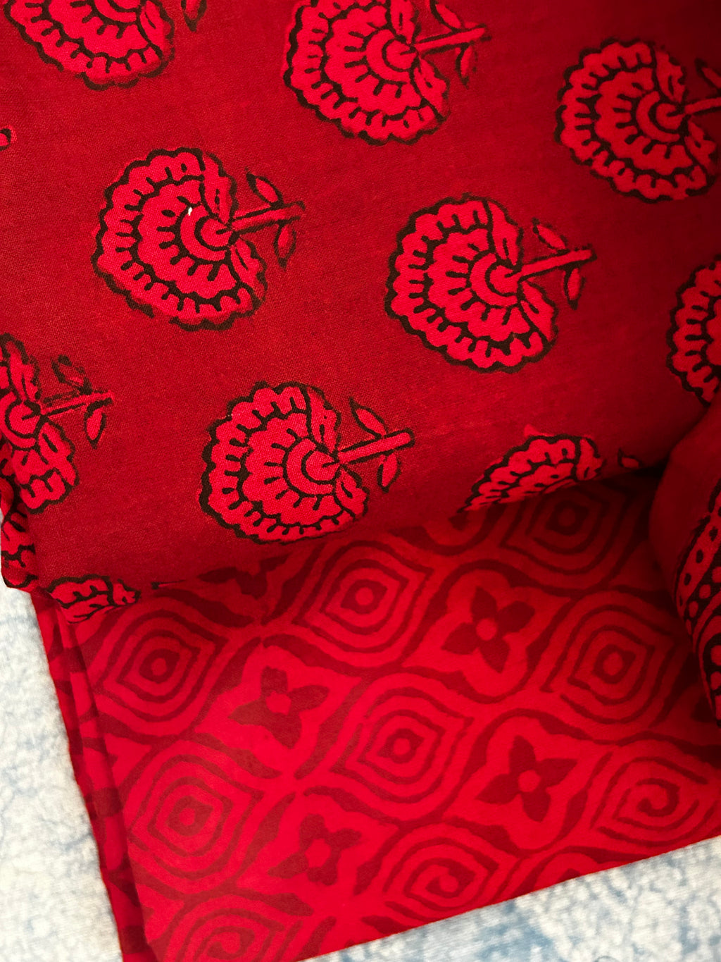 Natural Dyed Bagh Block Print Cotton Suit