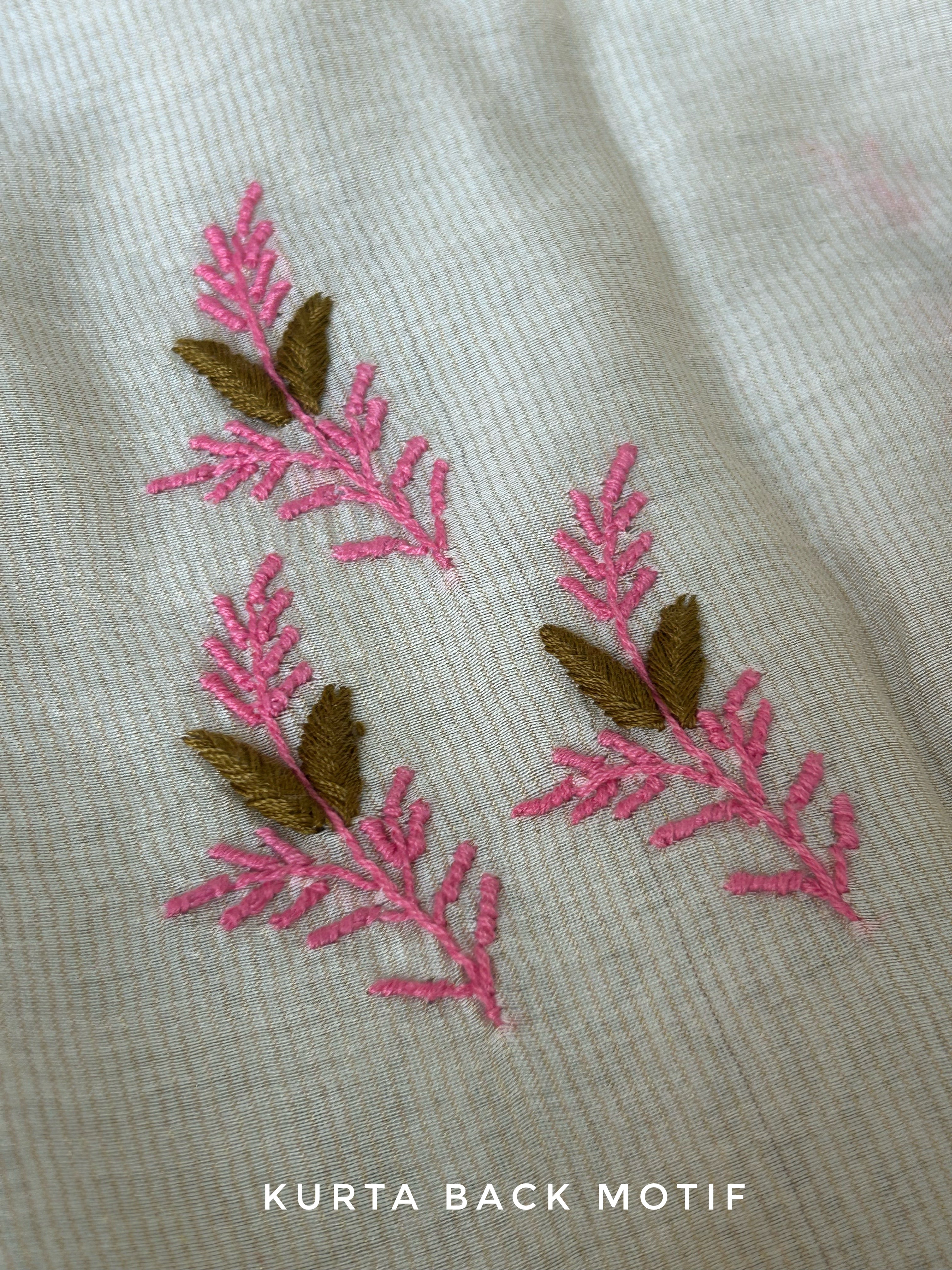 Handwoven Chikankari Work Maheshwari Set