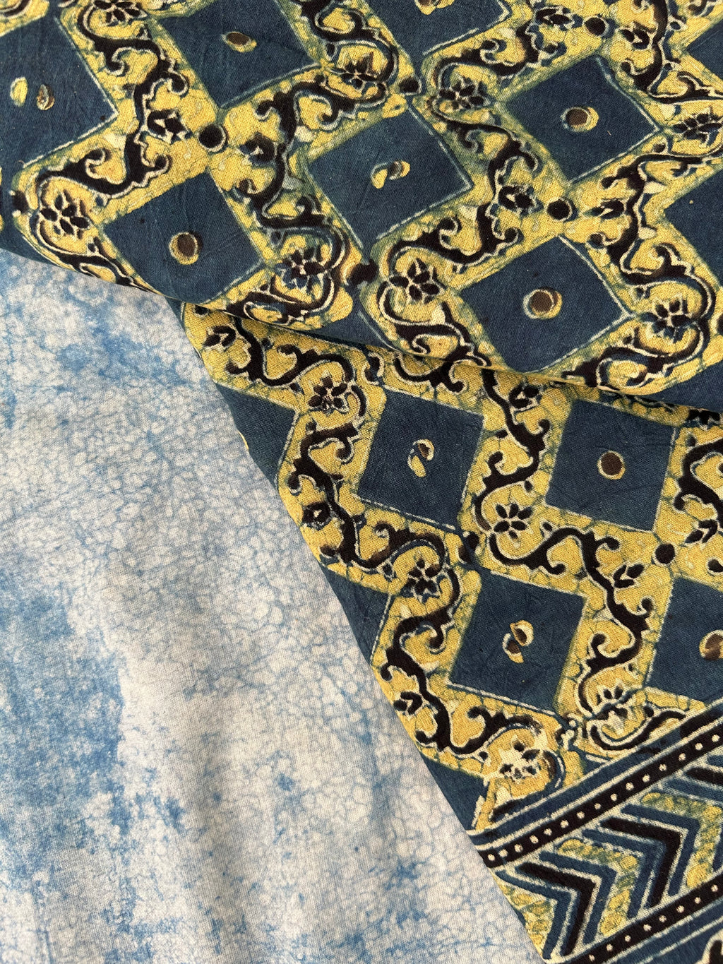 Natural Dyes Hand Block Ajrakh Dupatta