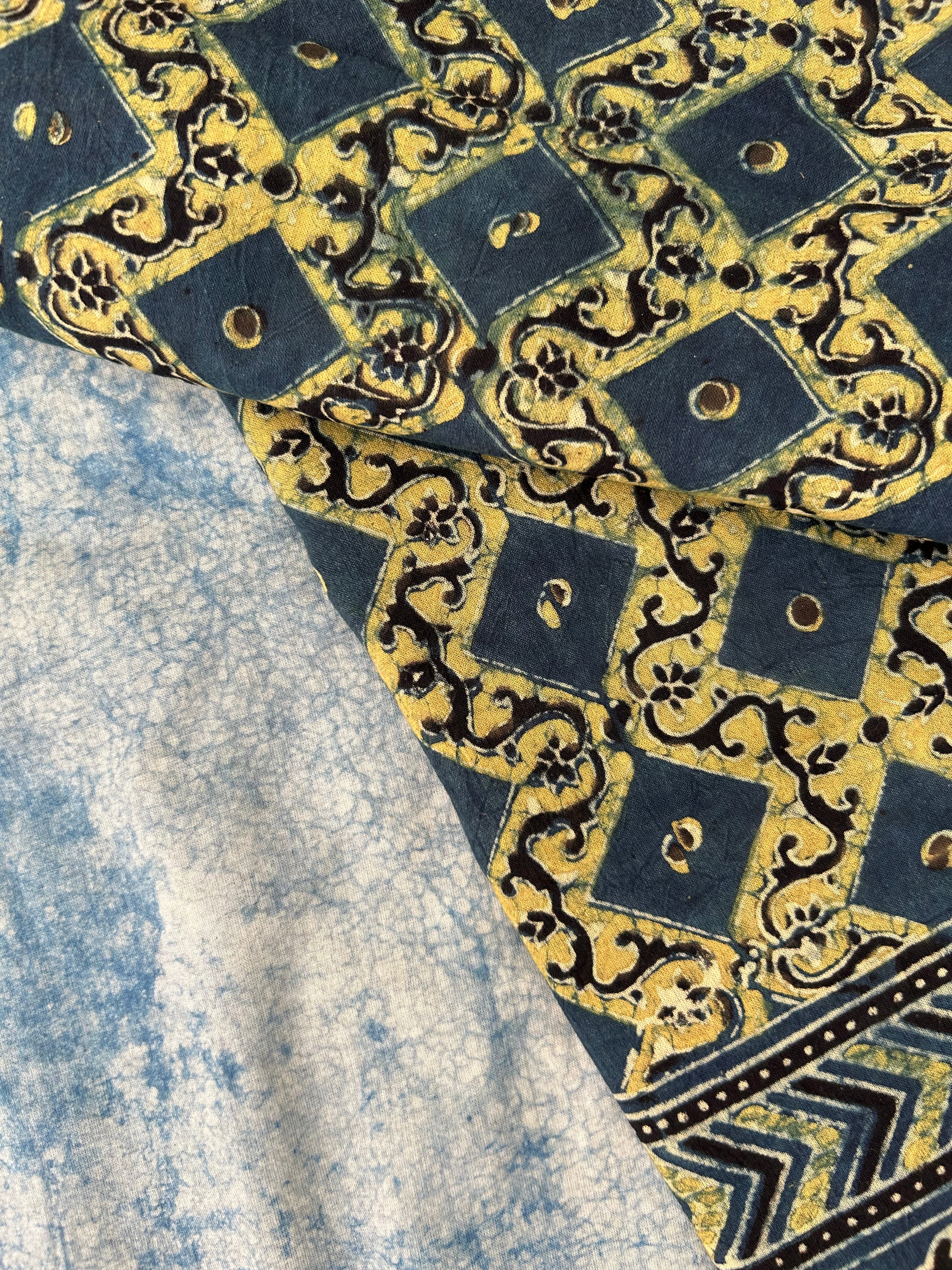 Natural Dyes Hand Block Ajrakh Dupatta