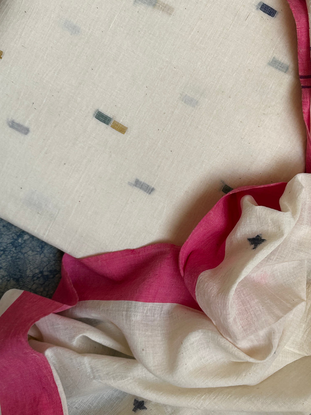 Mogra - Handwoven Bengal Jamdani Kurta Dupatta set