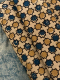 Natural Dyes Handblock Ajrakh Cotton Fabric 340 INR/metre