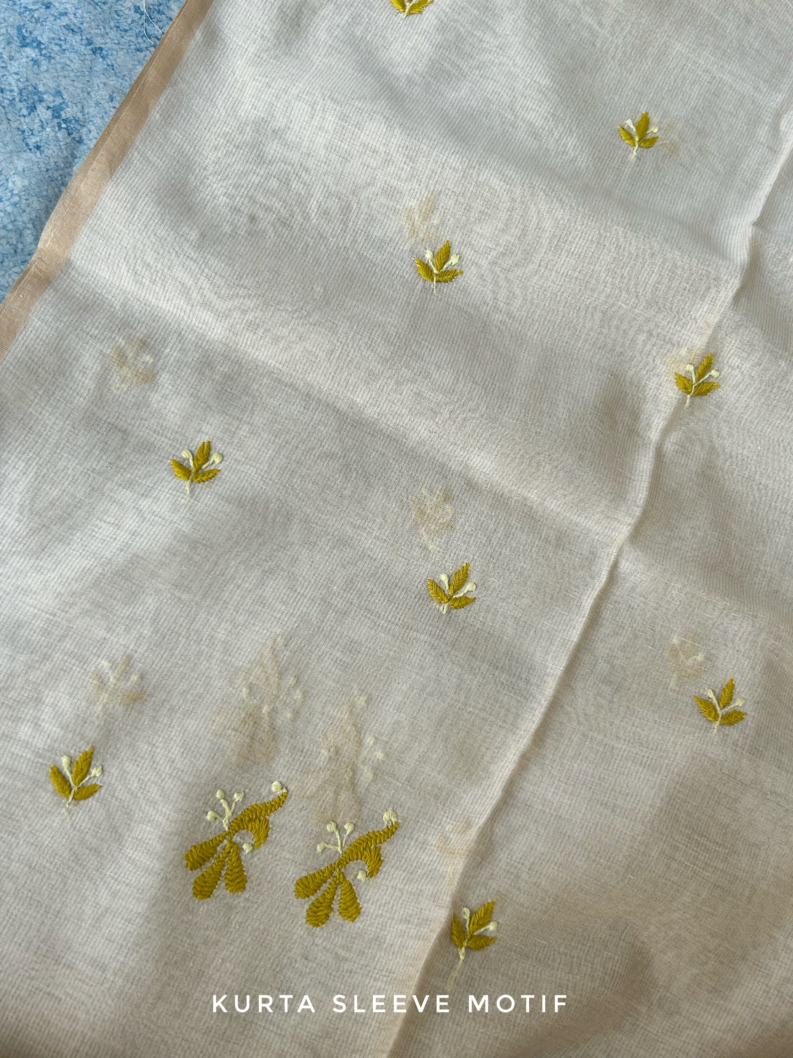 Handwoven Chikankari Work Maheshwari Set