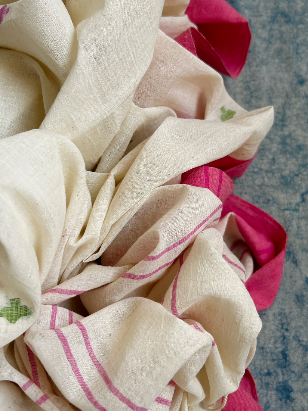 Bougainvillea - Handwoven Bengal Jamdani Kurta Dupatta set