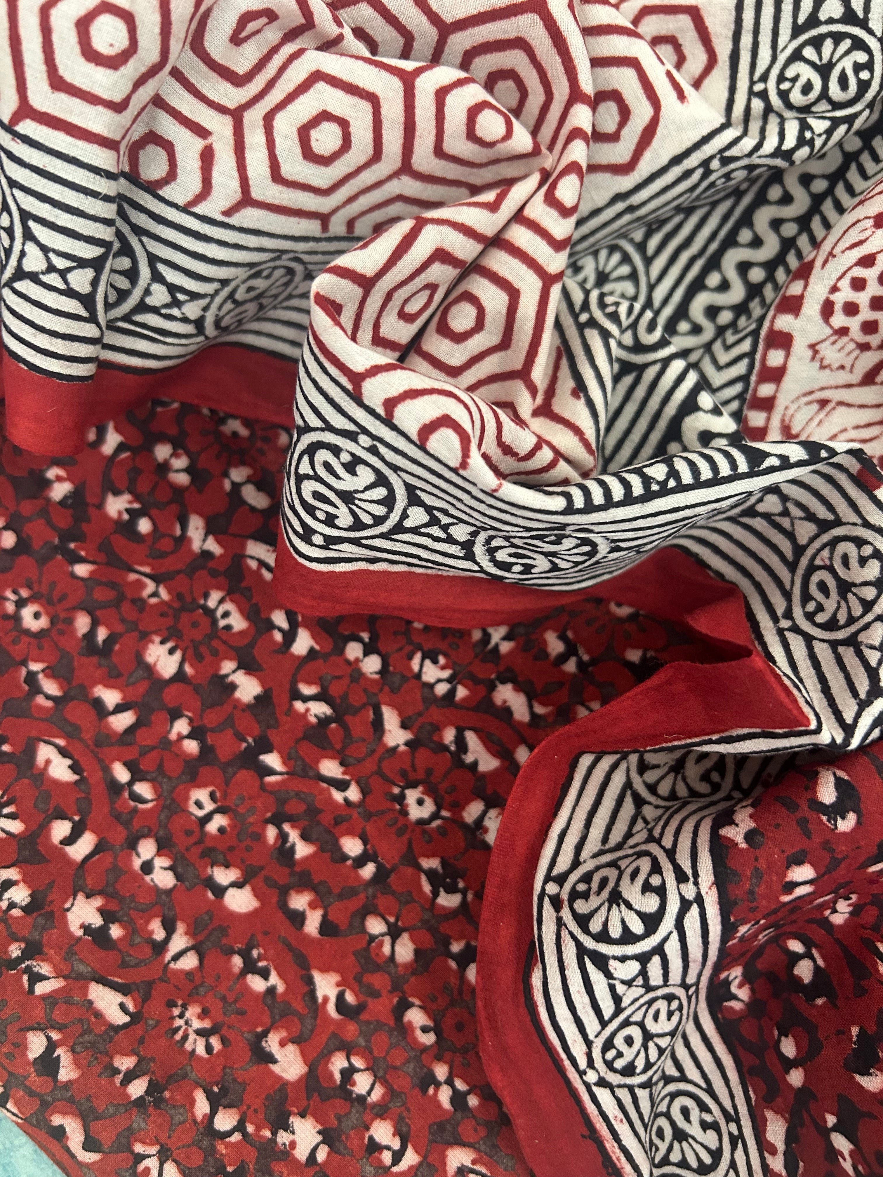 Natural Dyed Bagh Block Print Cotton Suit