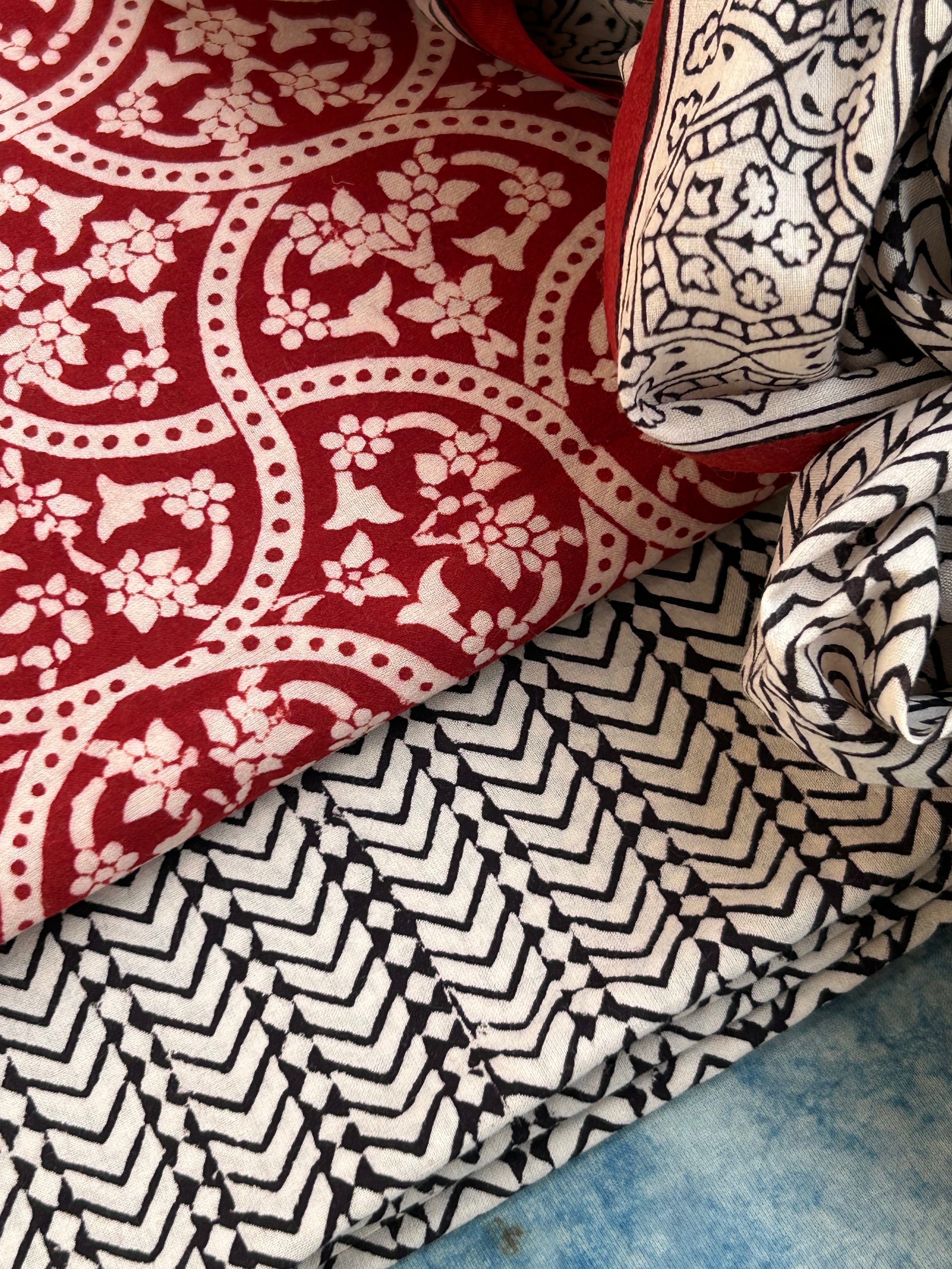 Natural Dyed Bagh Block Print Cotton Suit