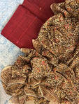 Handwoven Handcrafted Bhujodi Kalamkari Kurta Dupatta Set