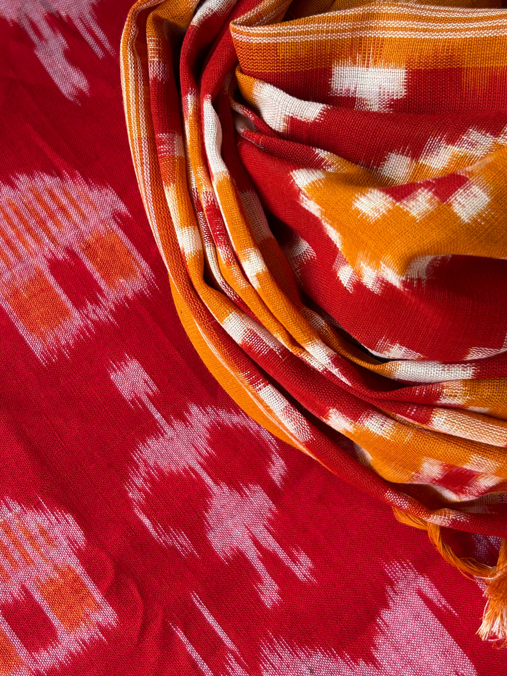 Sharvari - Handwoven Ikath Kurta Dupatta Set