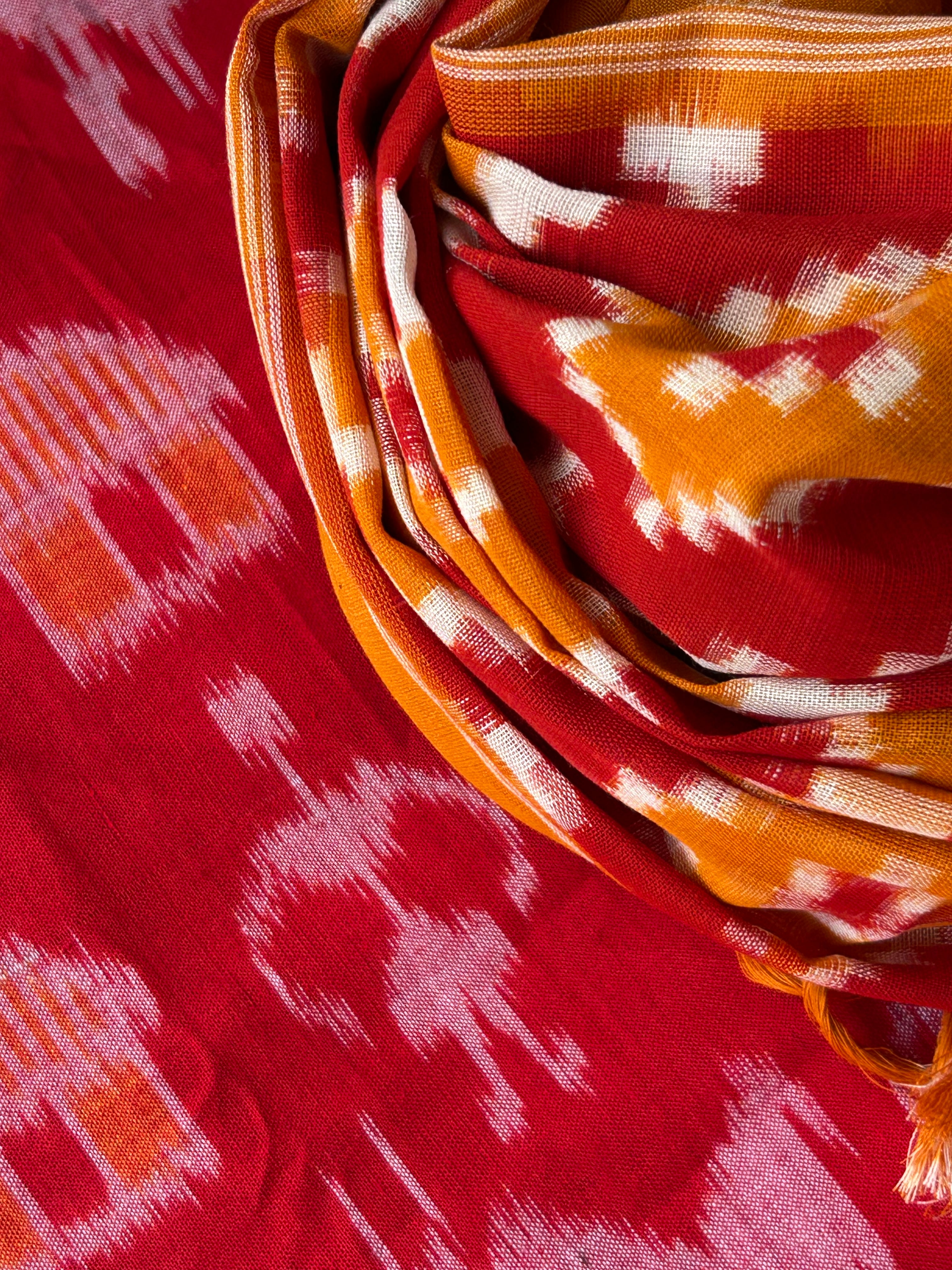 Sharvari - Handwoven Ikath Kurta Dupatta Set
