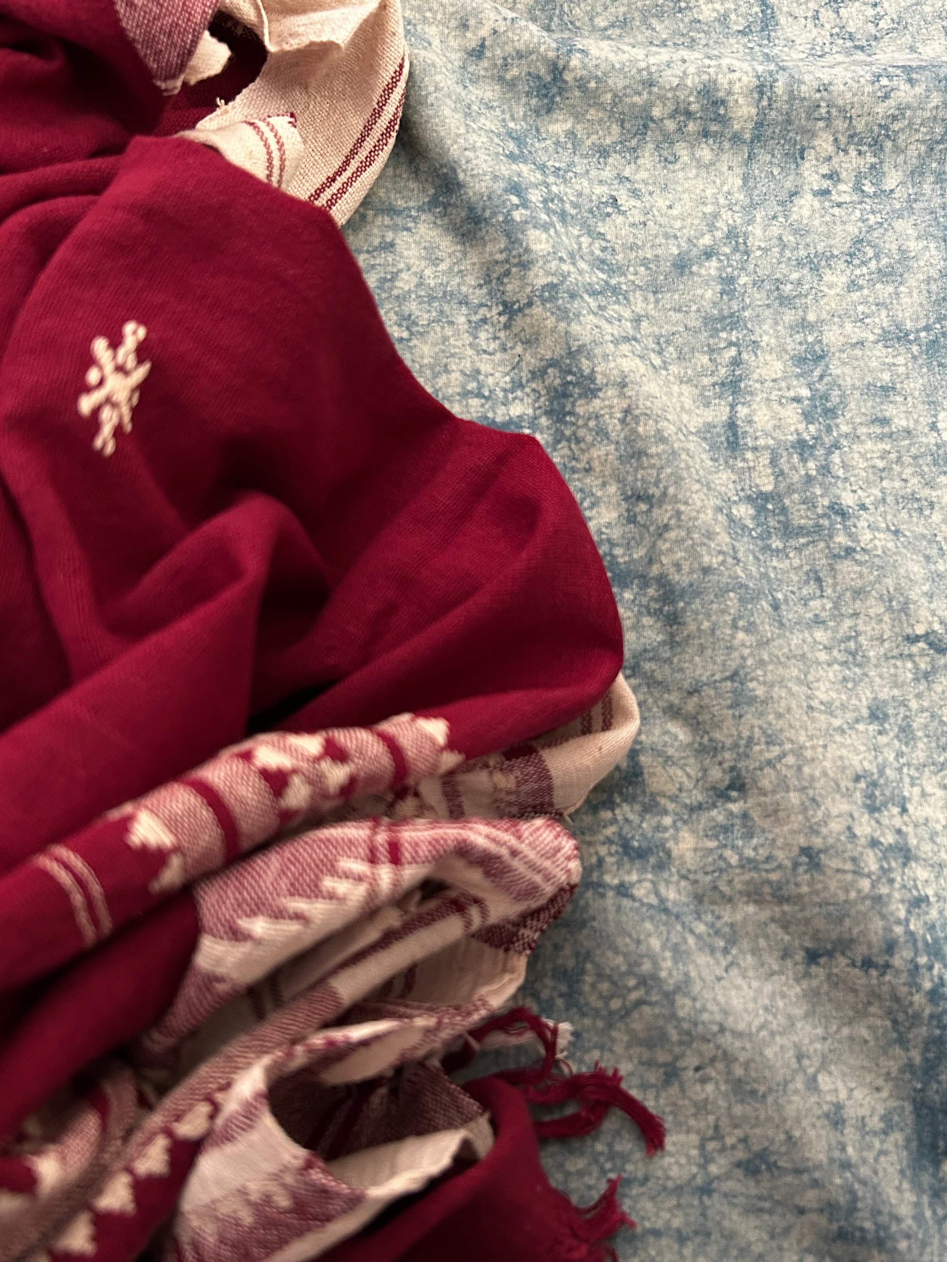 Handspun Handwoven Kotpad Kurta Dupatta Set