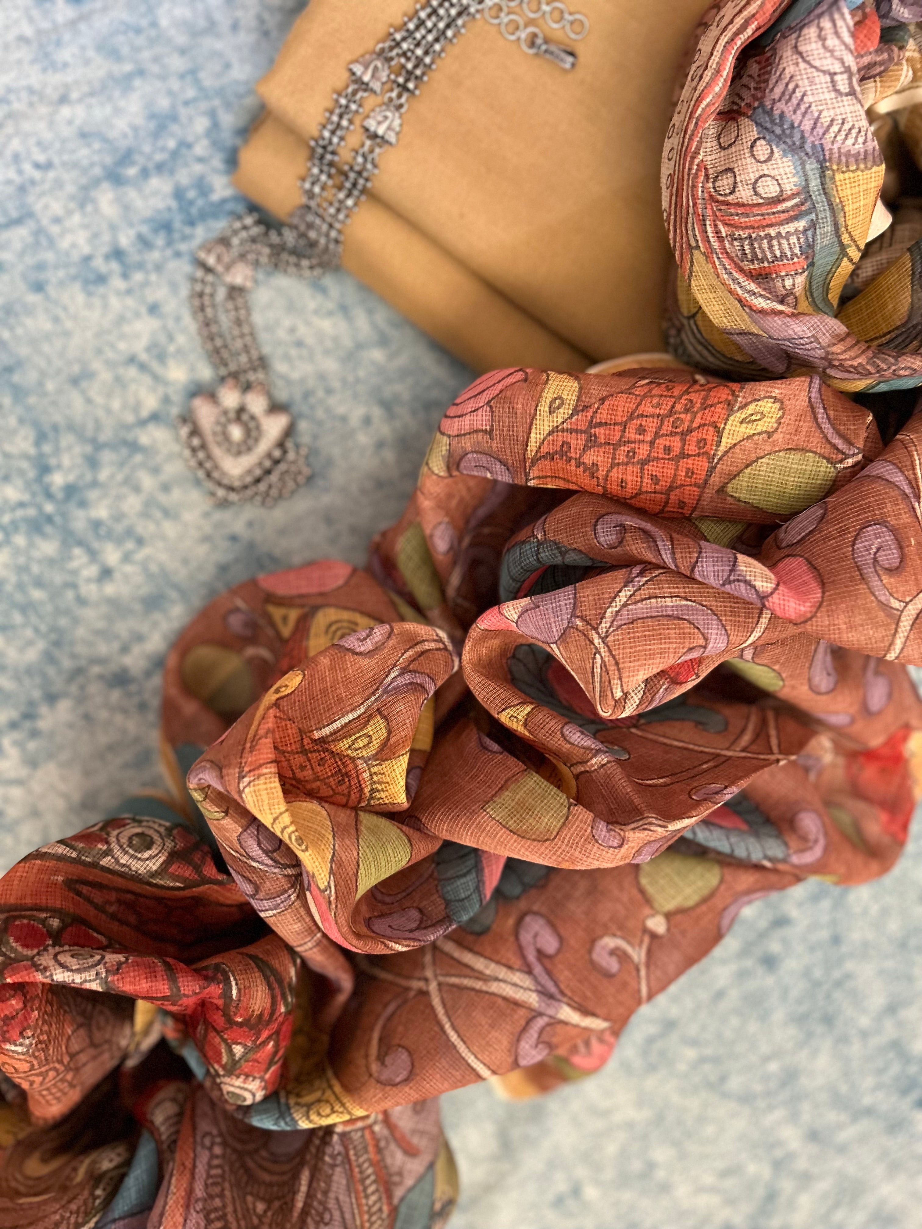 Handwoven Handcrafted Kalamkari Set