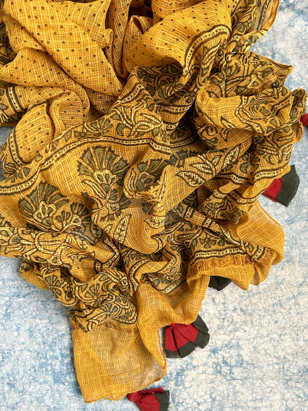 Natural Dyes Handcrafted Ajrakh Kota Dupatta