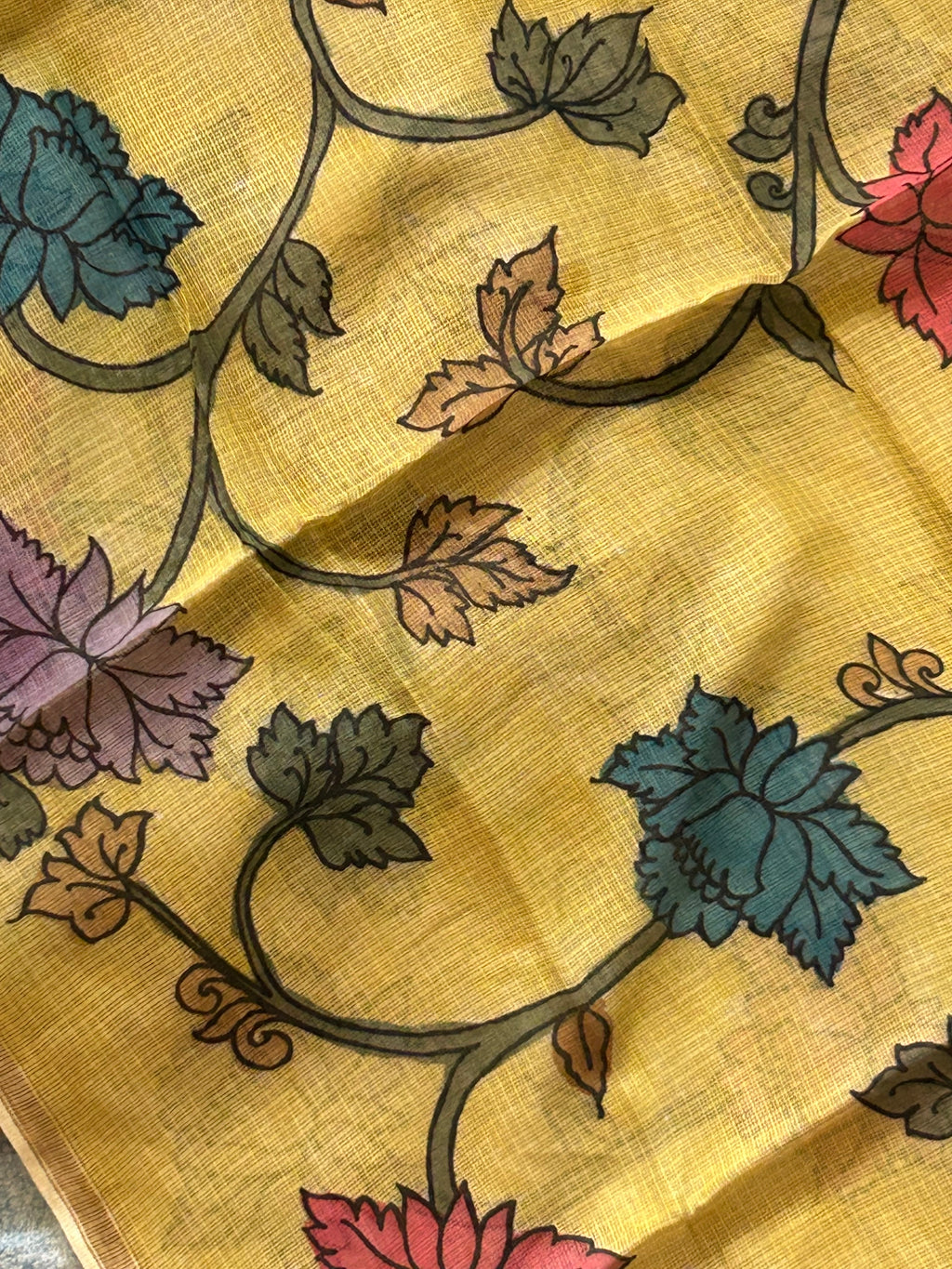 Bhagyaa - Handwoven Handpainted Kalamkari Set