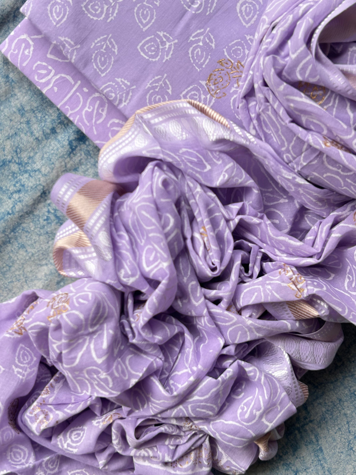 Handblock Azo-free Dye Cotton Suit Set
