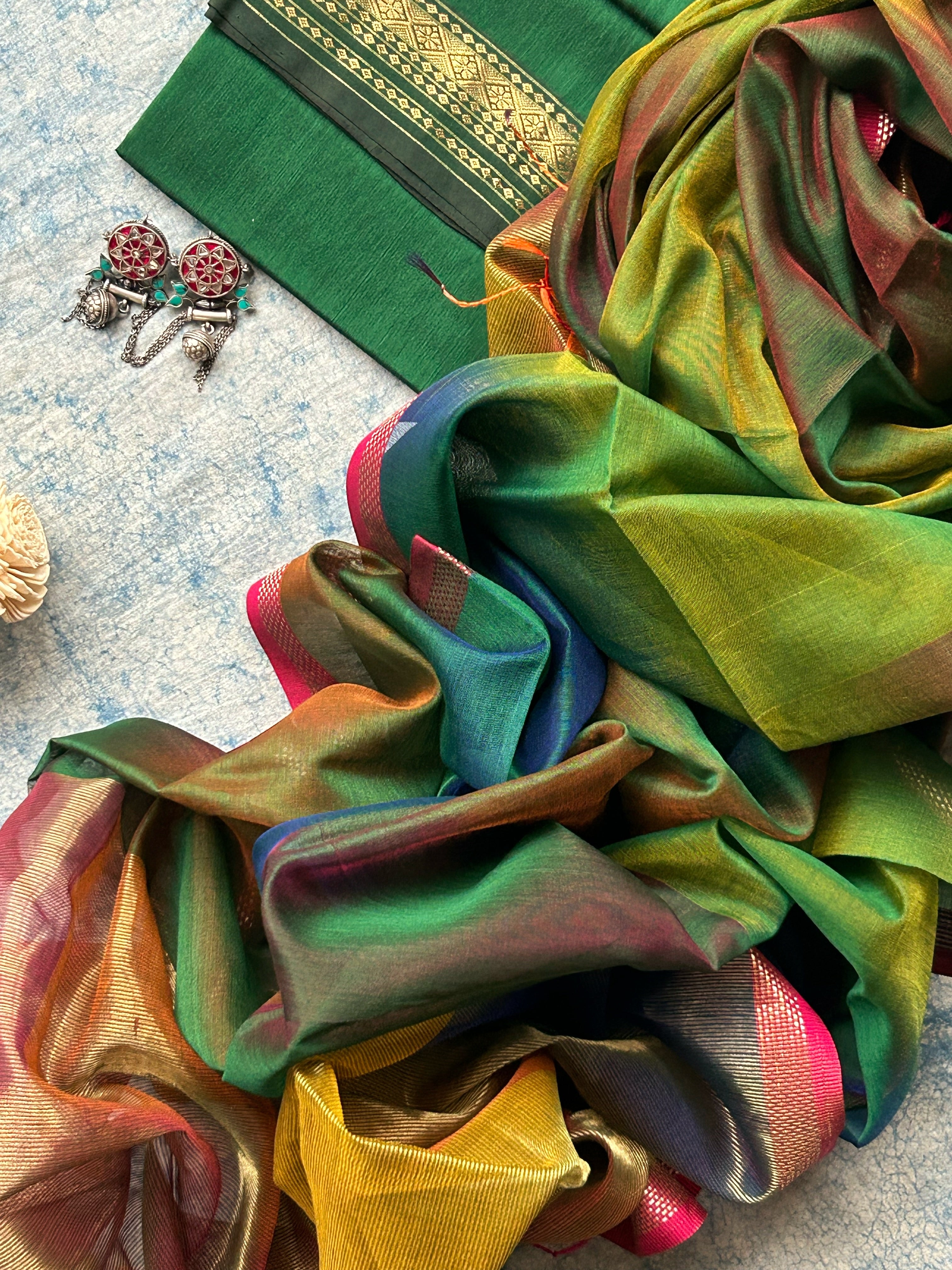 Taara - Handwoven Maheshwari Kurta Dupatta Set