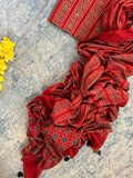 Natural Dyes Handcrafted Ajrakh Kurta Dupatta Set