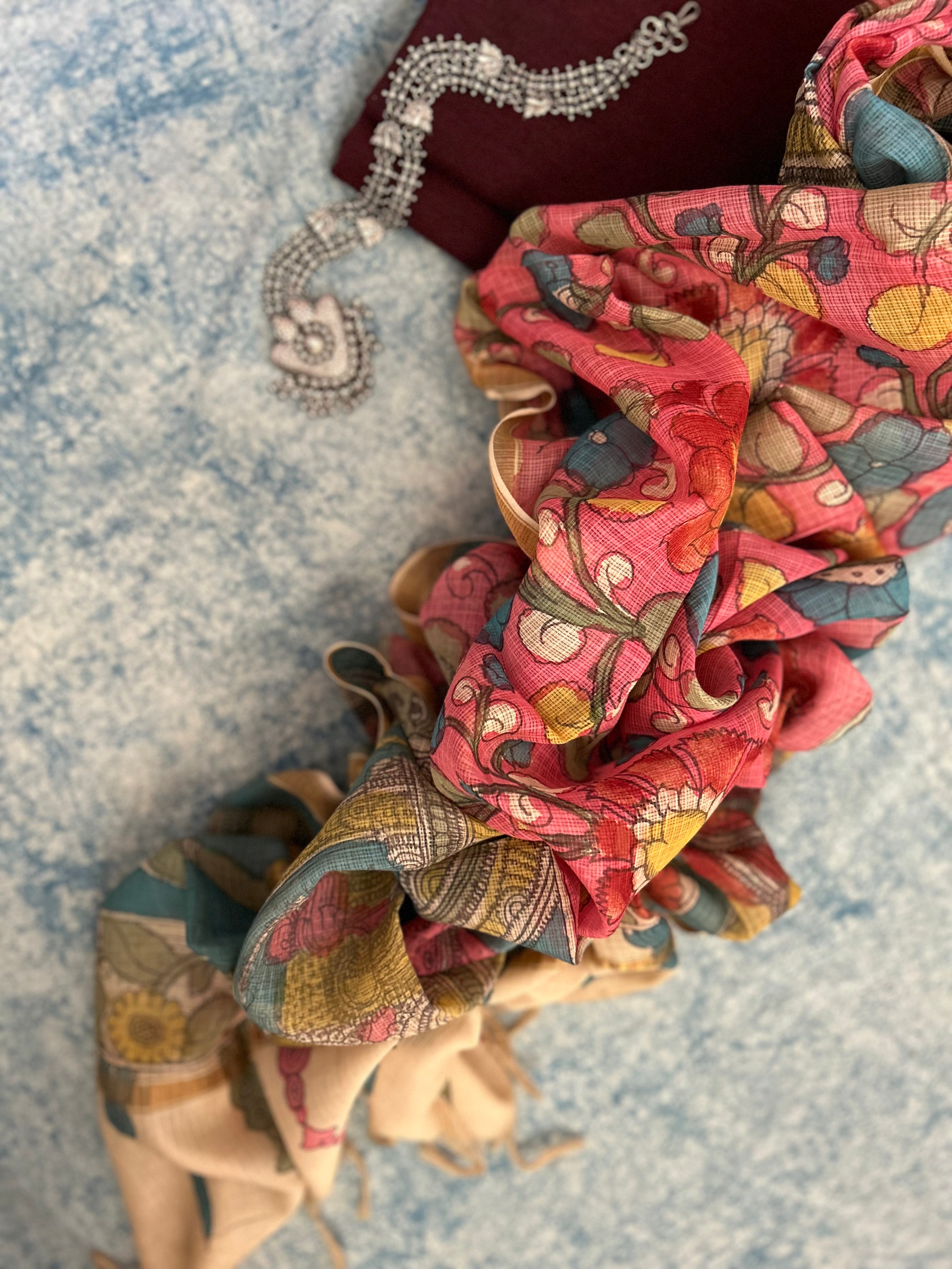 Handwoven Handcrafted Kalamkari Set