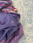 Blue Daisy 2 - Handwoven Bengal Jamdani Kurta Dupatta set