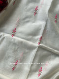 Handwoven Chikankari Work Maheshwari Set