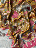 Raagini -Handwoven Hand-drawn Handpainted Pen Kalamkari Dupatta
