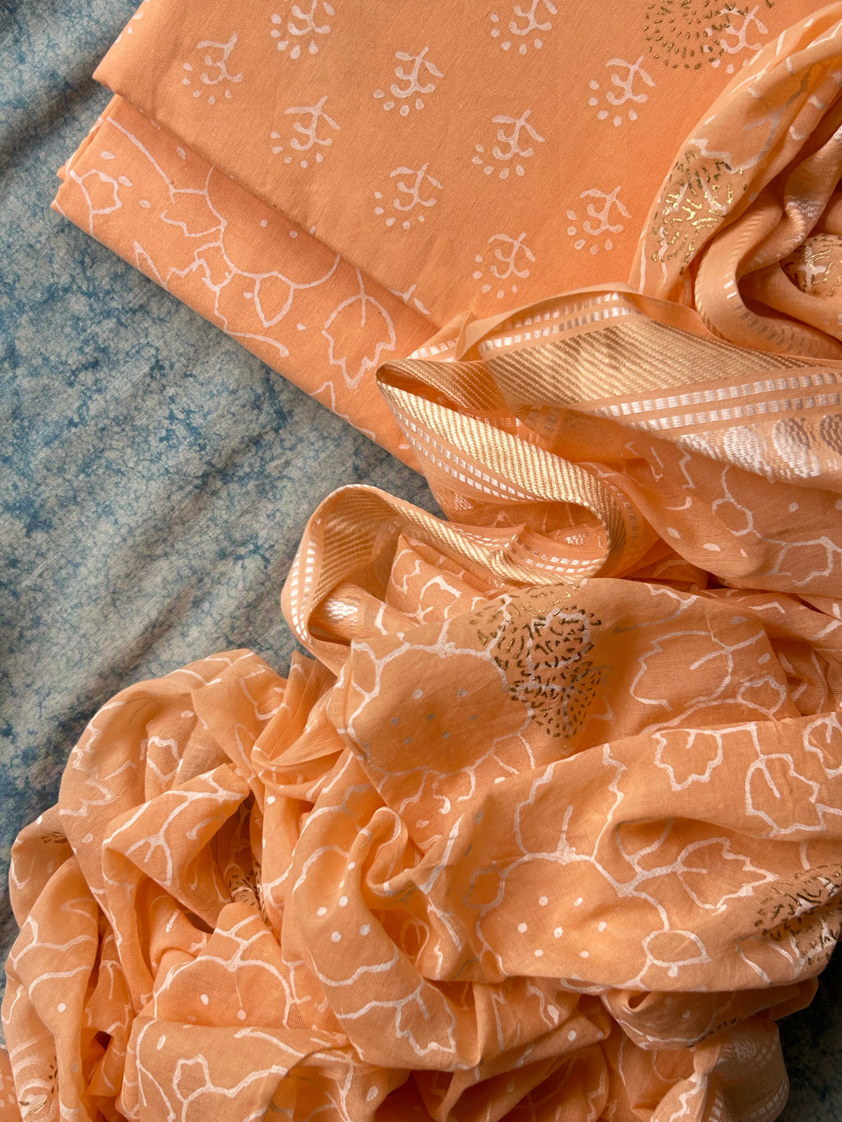 Handblock Azo-free Dye Cotton Suit Set