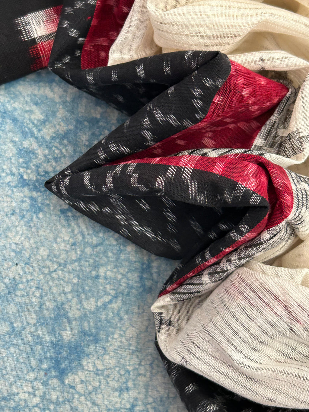 Handwoven Double Ikat Kurta Dupatta Set