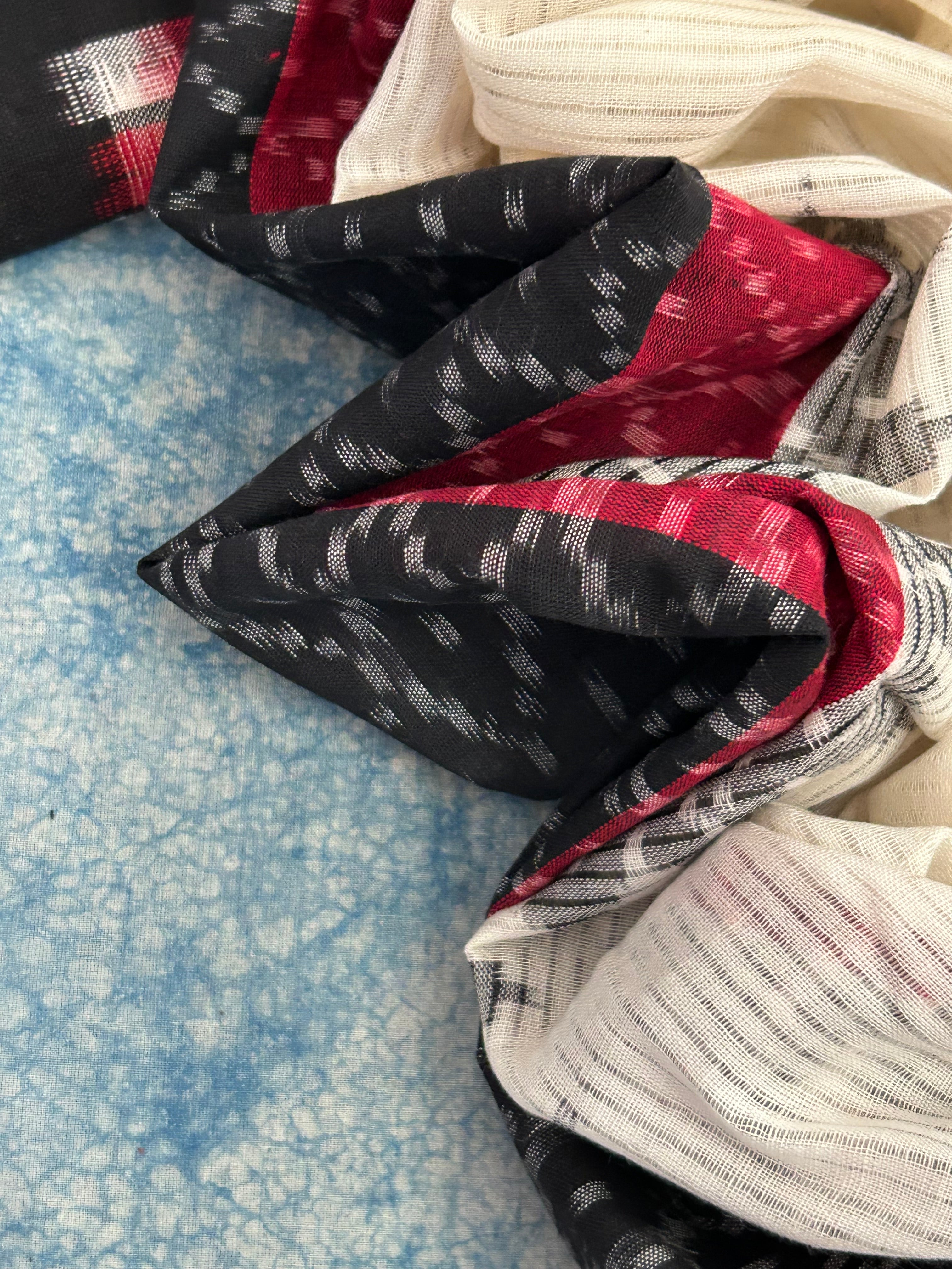 Handwoven Double Ikat Kurta Dupatta Set