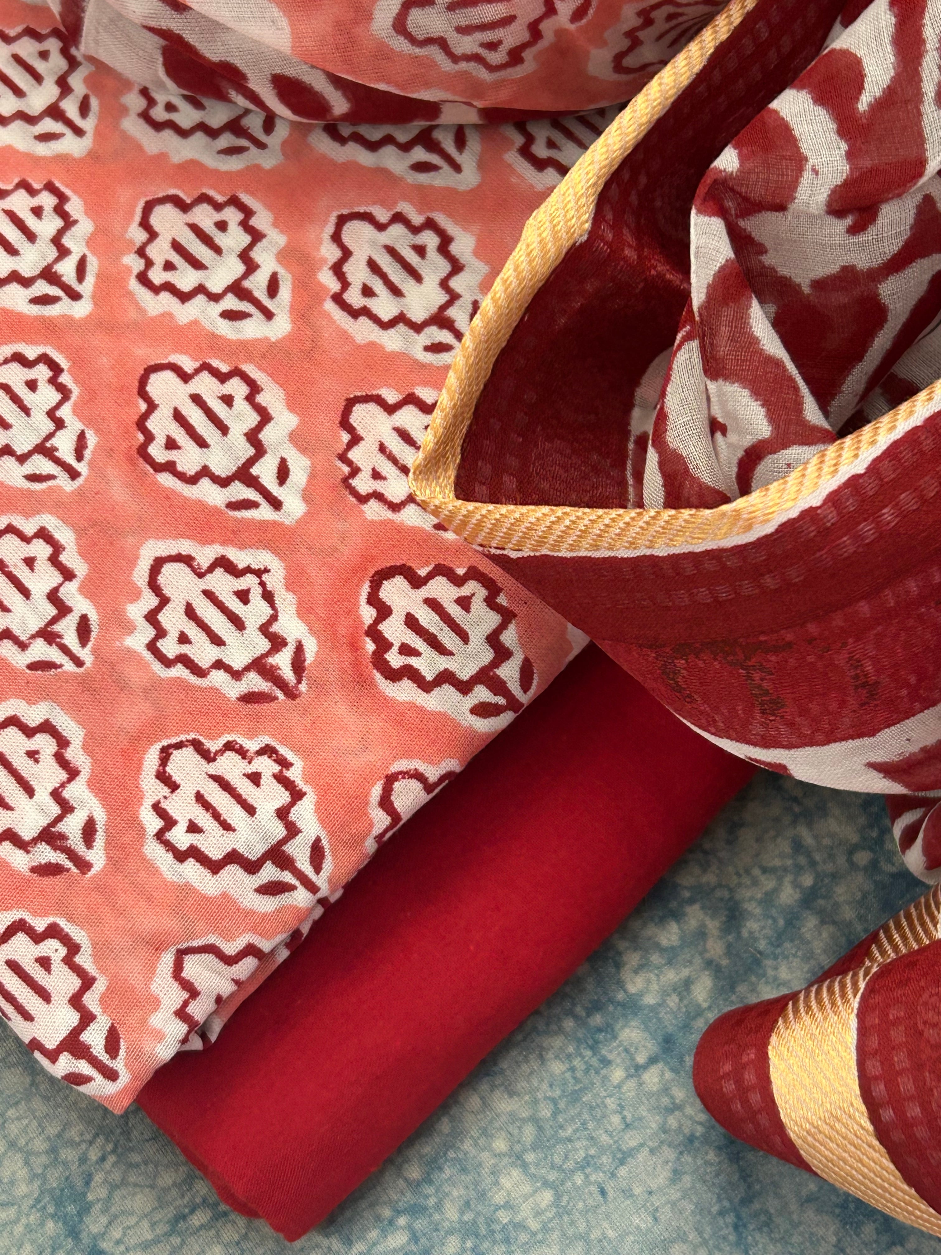 Handcrafted Cotton Suit Set
