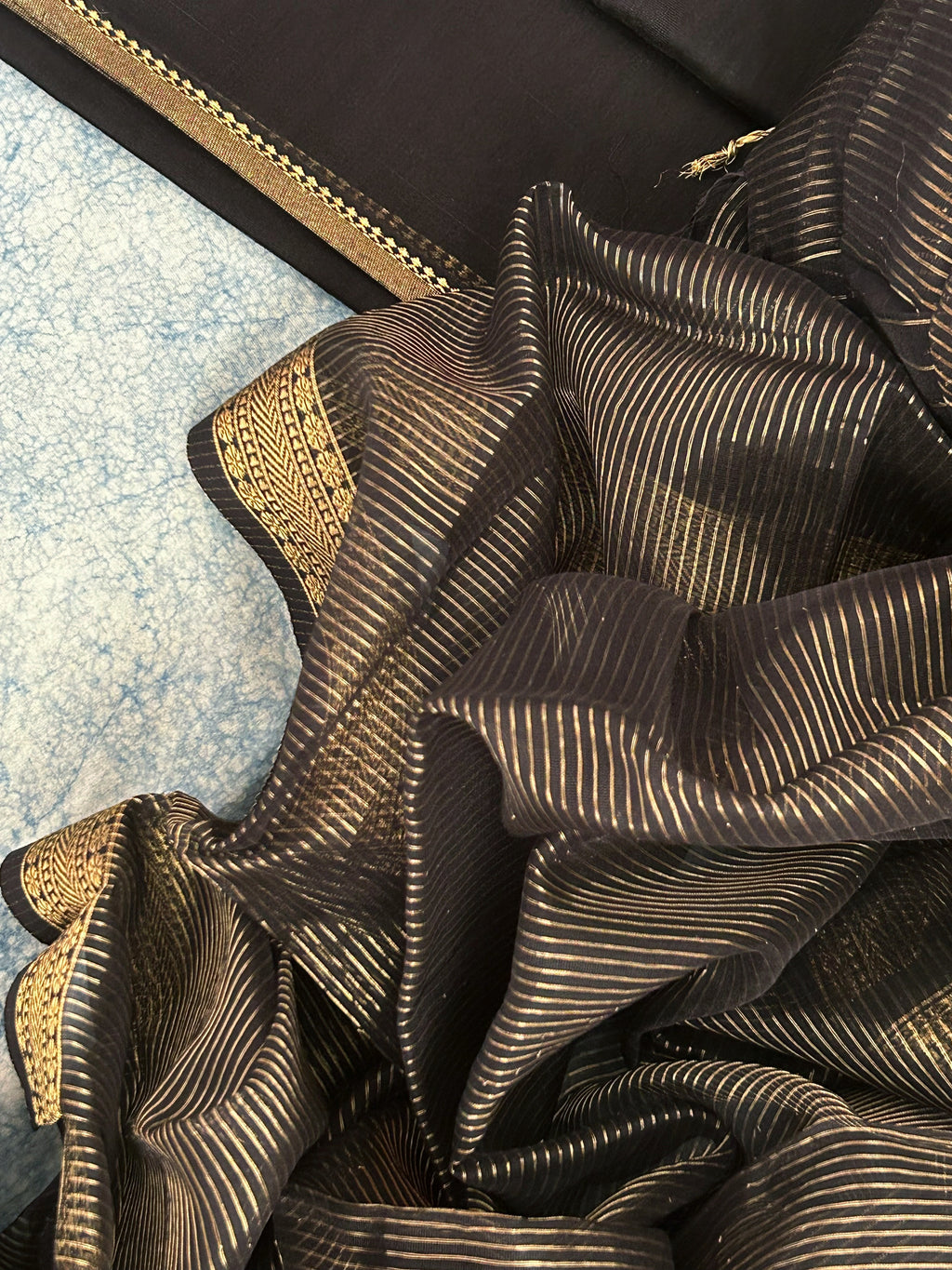 Handwoven Maheshwari Kurta Dupatta Set