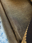 Handwoven Maheshwari Kurta Dupatta Set - Black Gold