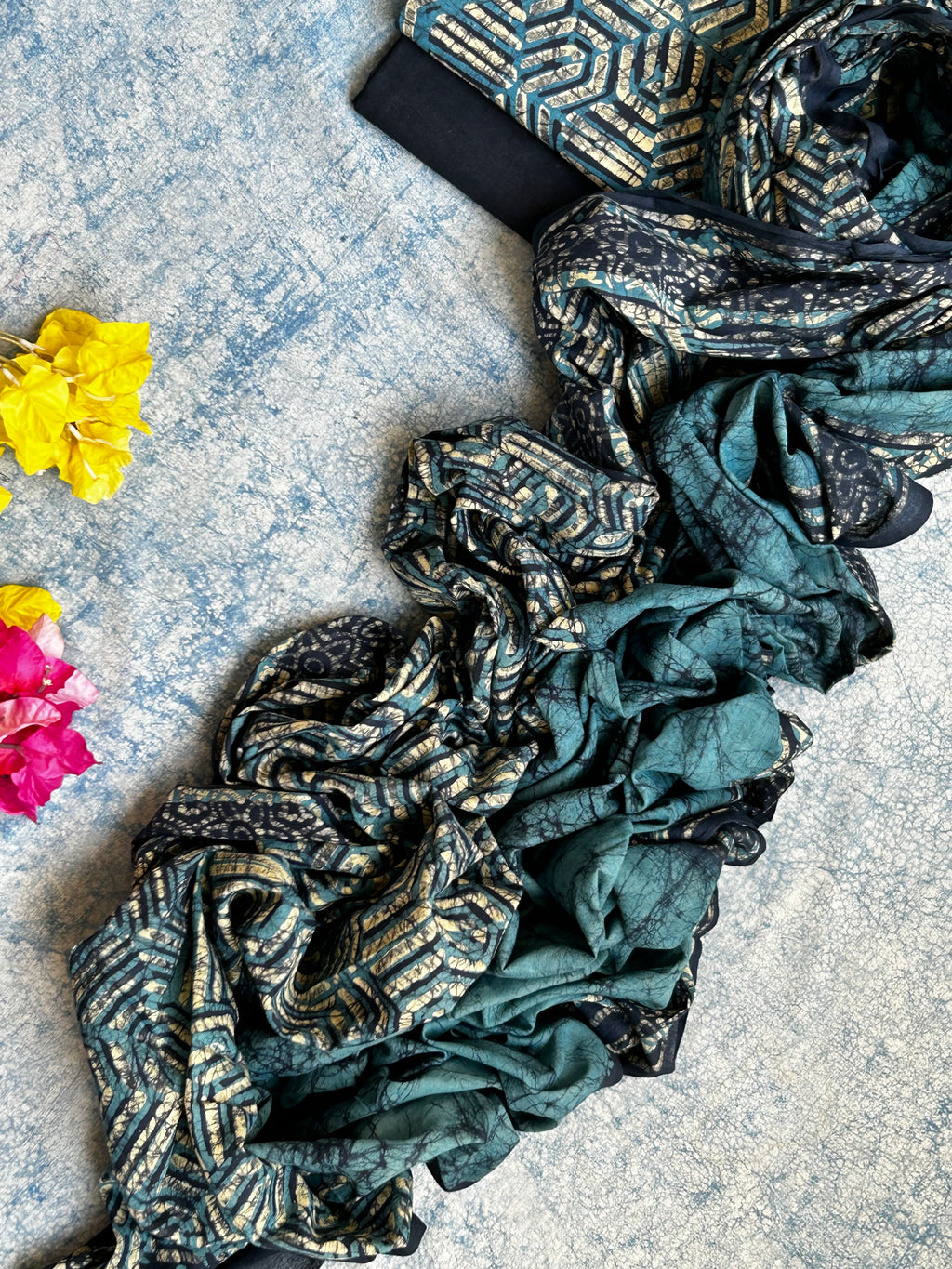 Handblock Batik Cotton Suit