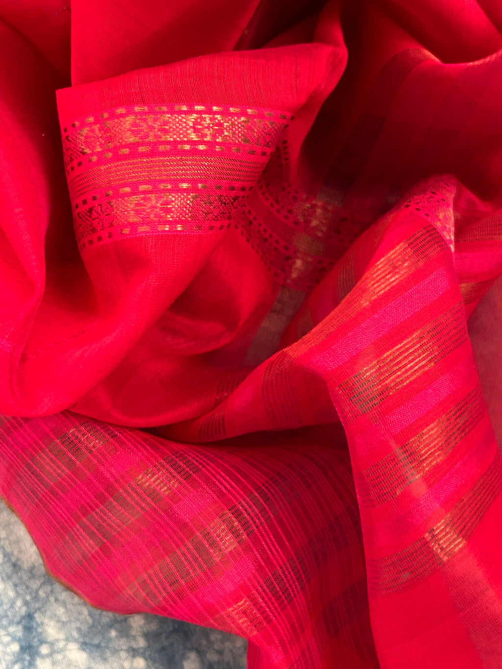Handwoven Maheshwari Kurta Dupatta Set