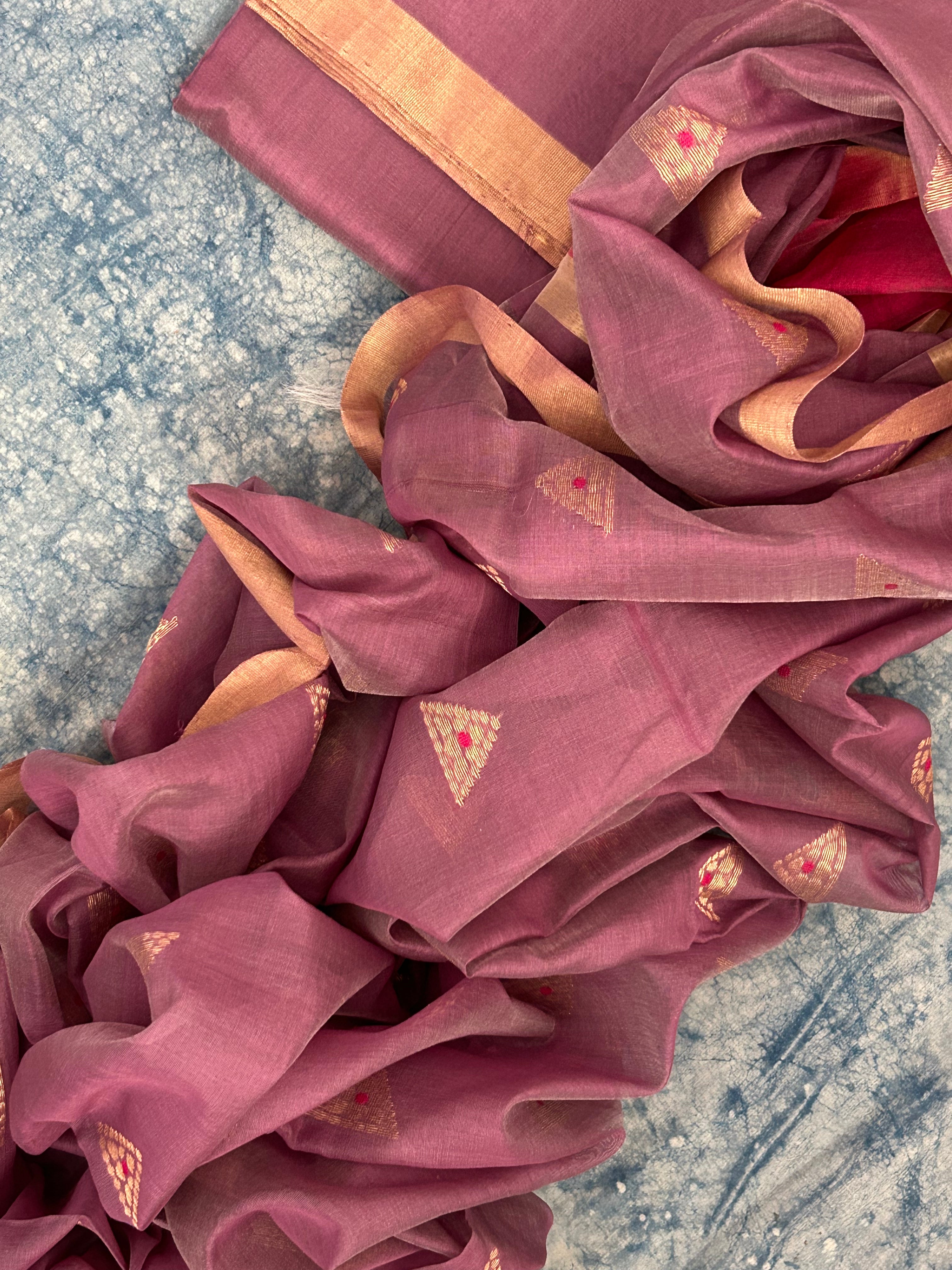 Handwoven Chanderi Kurta Dupatta Set